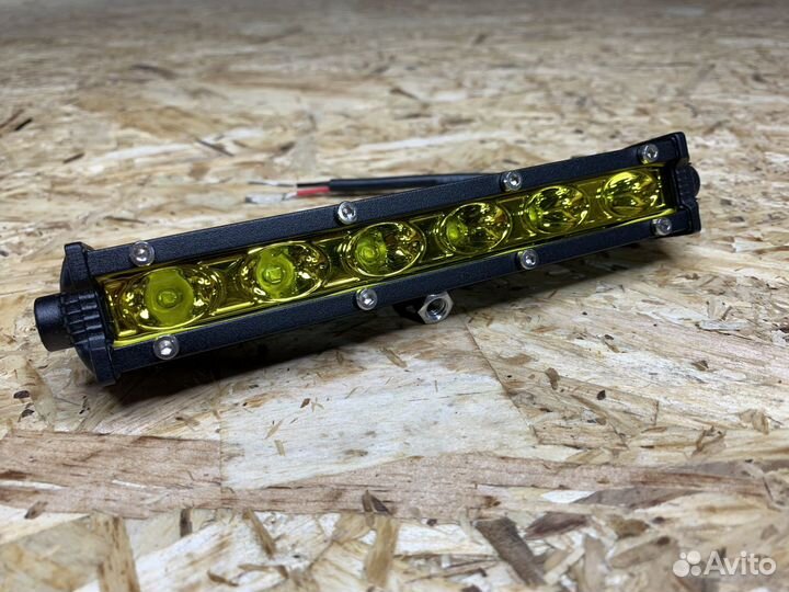 Жёлтая LED фара ближнего света 18W