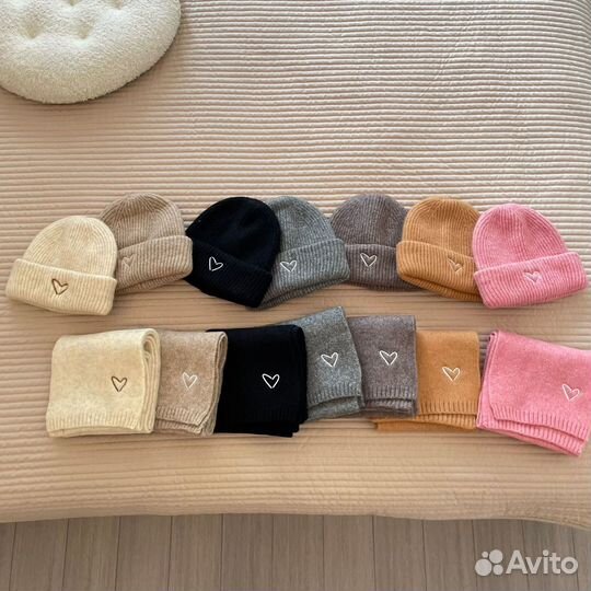 Шарф и шапка комплект детский