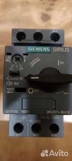 Siemens Sirius выключатель для защиты двигателя