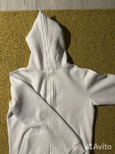 Белое зип худи