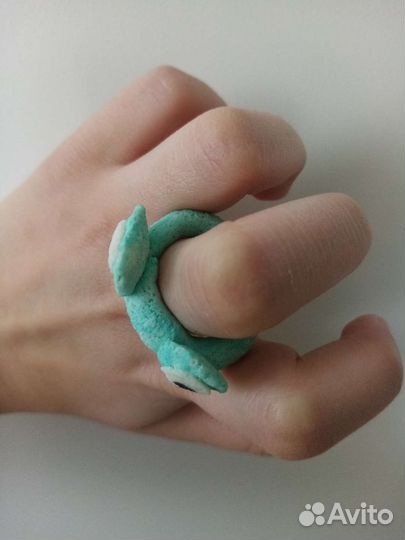 Кольцо лягушка (ручной работы)