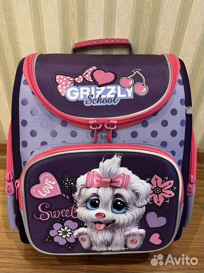 Рюкзак школьный Grizzly для девочки бу