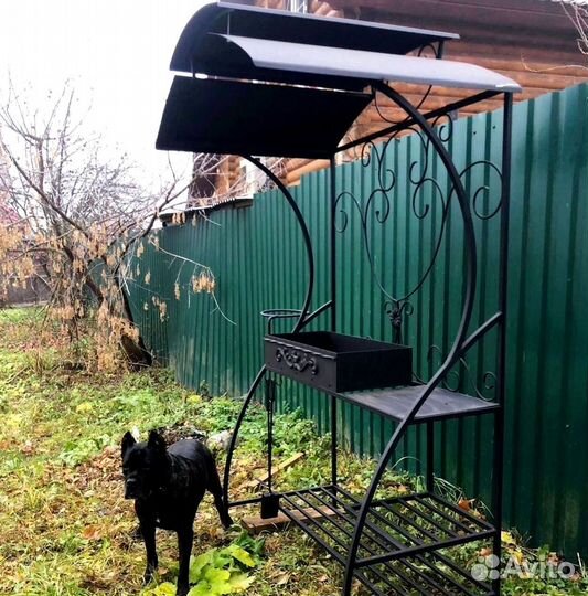 Мангал с печью