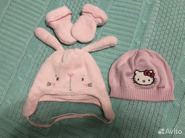 Новые шапочки Mothercare и H&M (6-12 мес)