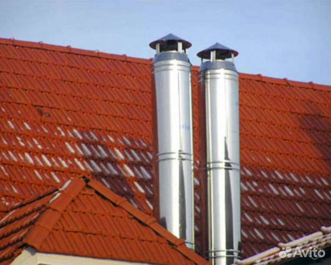 Сэндвич-труба Для Дымохода 200х300, L-1м