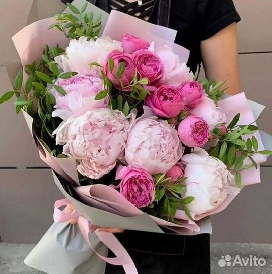 Пионы Розы Доставка