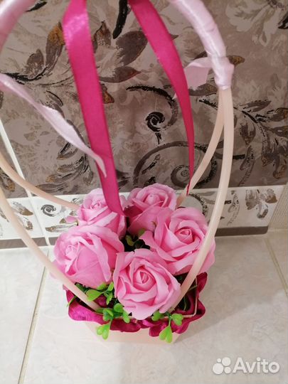 Букеты из мыльных роз