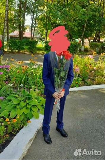 Школьный костюм для мальчика 146 синий