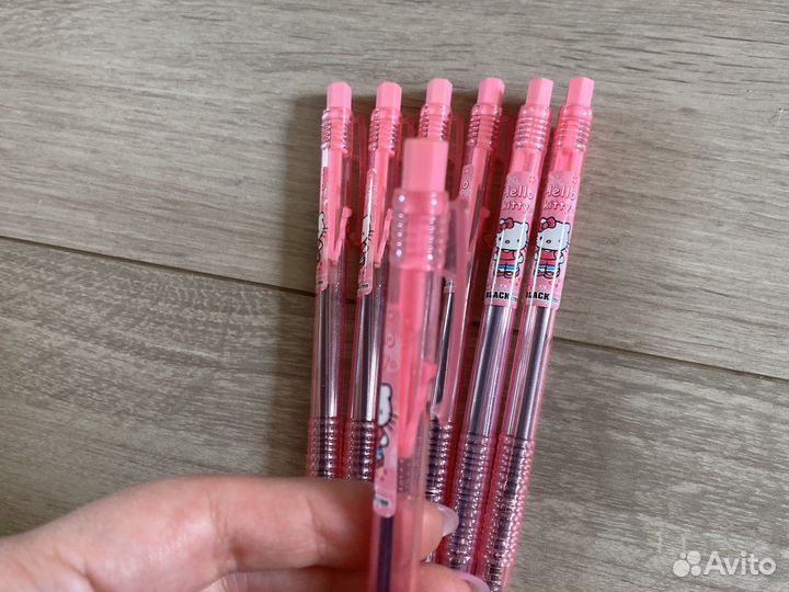 Ручки hello kitty черные новые комлект