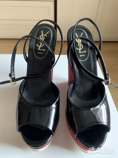 Босоножки YSL Оригинал. Лаковая кожа. Новые