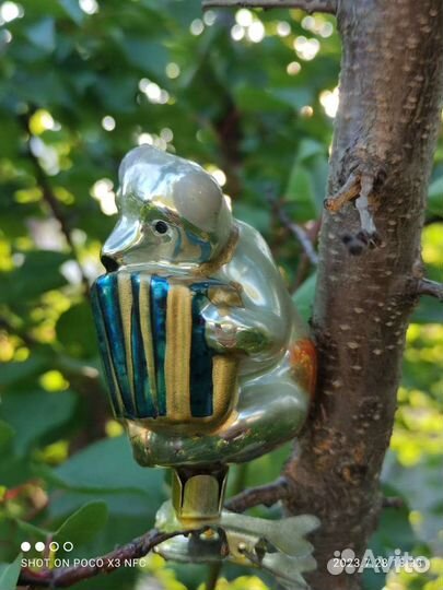 Ёлочная игрушка СССР. Медведь