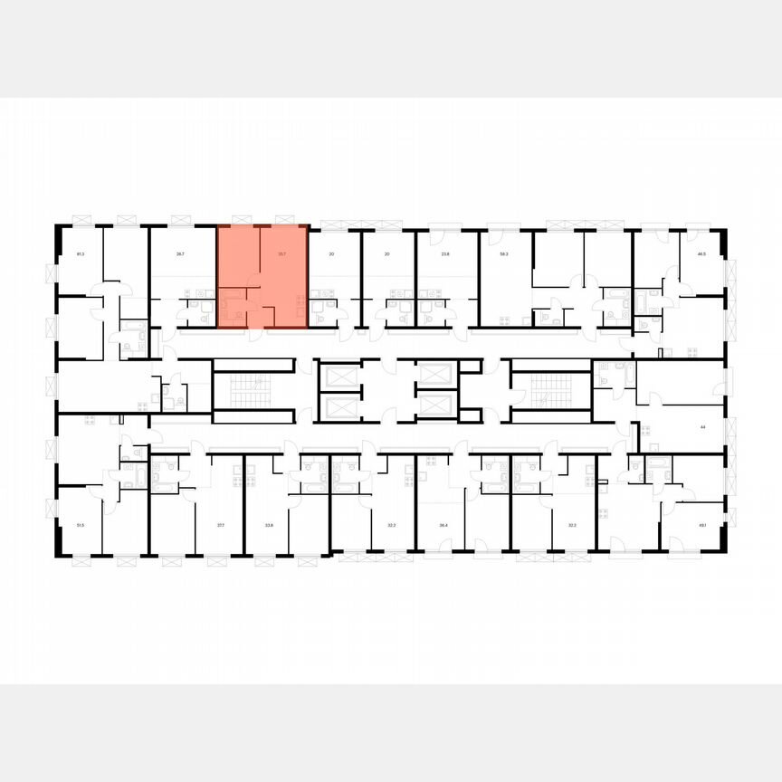 1-к. квартира, 35,7 м², 5/24 эт.