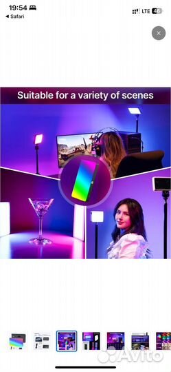 Компактный видеосвет ulanzi lt002 rgb ргб