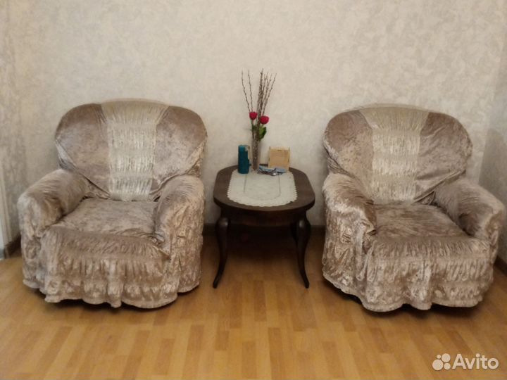 Диван и 2 кресла бу