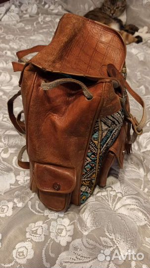Рюкзак женский из толстой, натуральной кожи