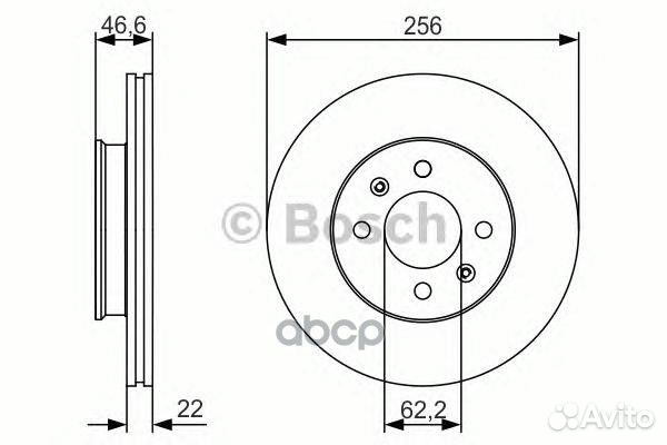 Диск тормозной 0986479R77 Bosch