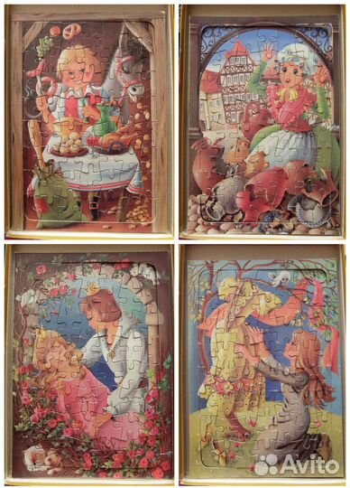 Пазлы ГДР Испания Польша винтаж