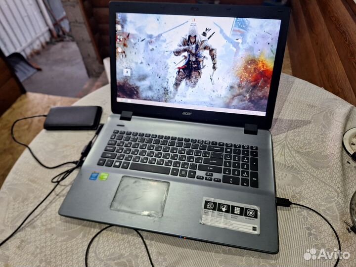 Игровой Большой nvidia840 2gb 17.3 i3 4gen hdd500