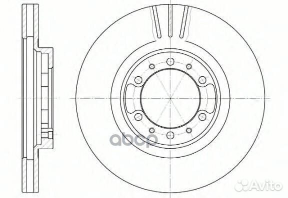Диск тормозной Montero Pajero 90-00 646210 Road