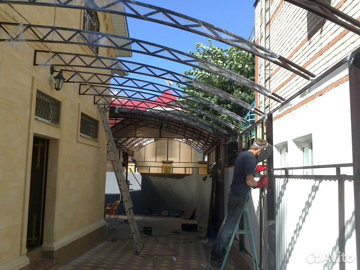 Изготовление навесов ковка