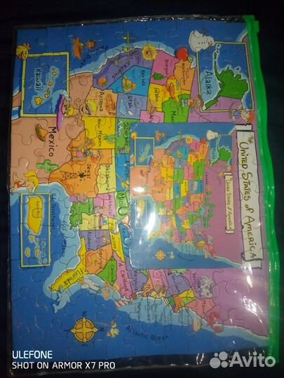 Пазл Карта США