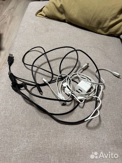 Провода питания, micro usb и блок питания usb