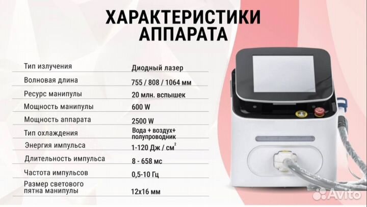 Диодный лазер Adss 2000b для эпиляции