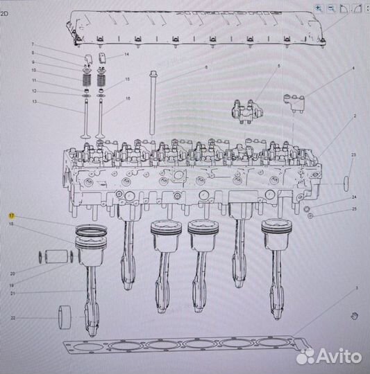 Головка блока цилиндров Sitrak C7H MAX MC13.48-50