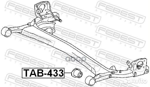 Сайлентблок задней балки TAB-433 Febest