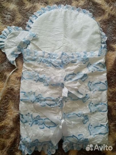 Конверт на выписку для мальчика летний