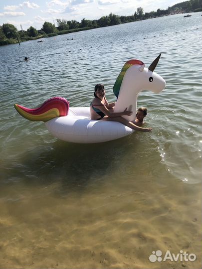 Надувной матрас единорог