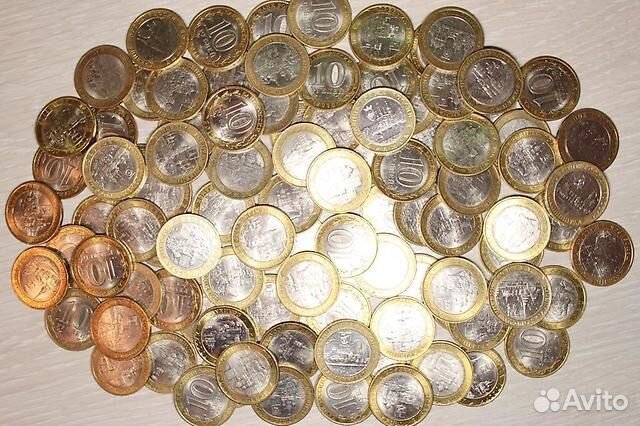 10 рублей Биметалл с 2000 по 2007