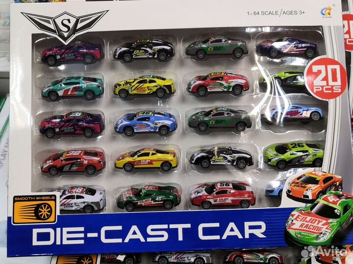 Набор инерционных машинок 20 шт