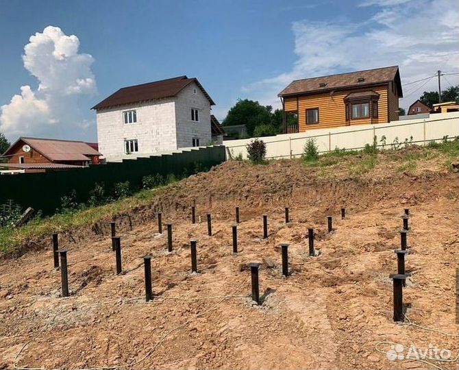 Ремонт фундамента Подъем дома