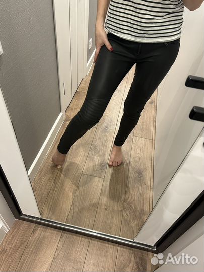 Брюки кожаные