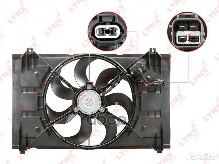 Вентилятор радиатора с кожухом RF1415 lynxauto