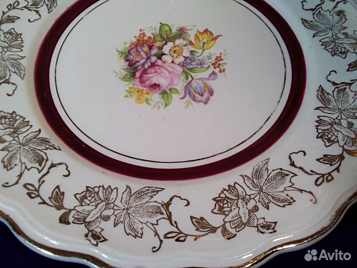 Блюдца.англия.Тарелка.Woods Ivory ware.Фарфор