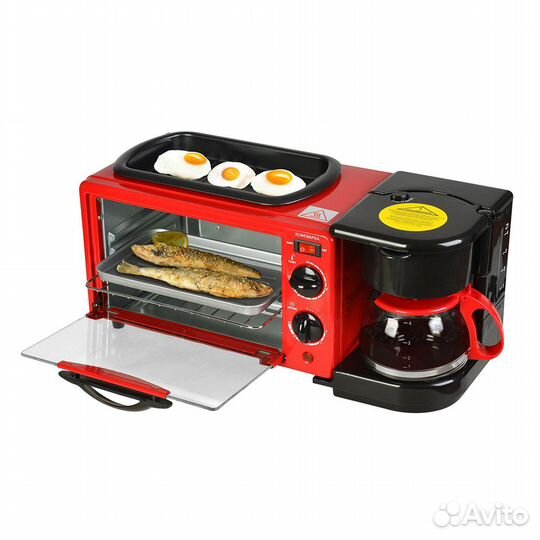 Многофункциональная мини-печь gfgril 3в1 gfbb-7