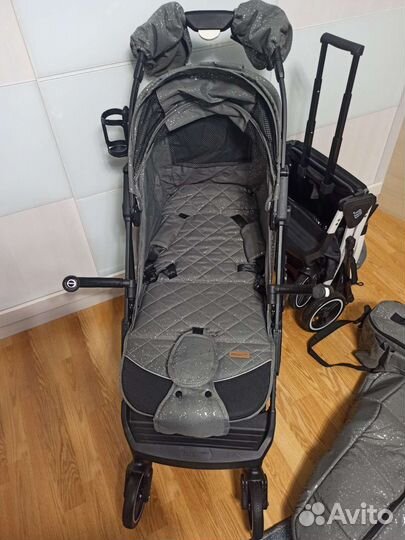 Коляска Babalo classic 2022 снег ч/р, б/р новинка