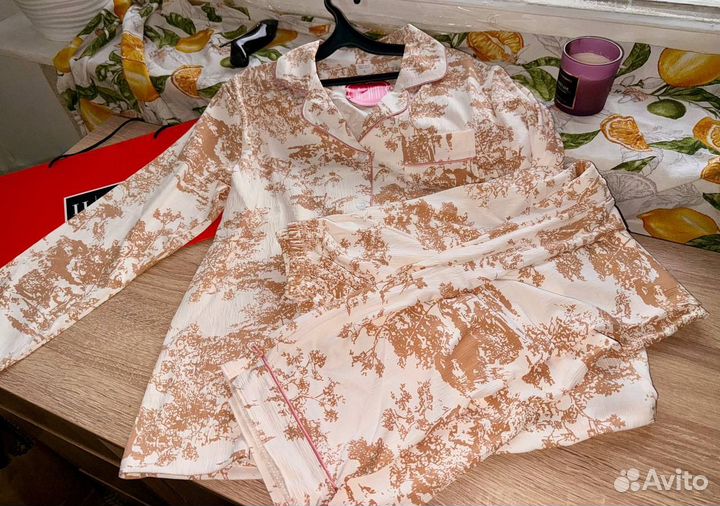 Домашний костюм/пижама женская муслиновая