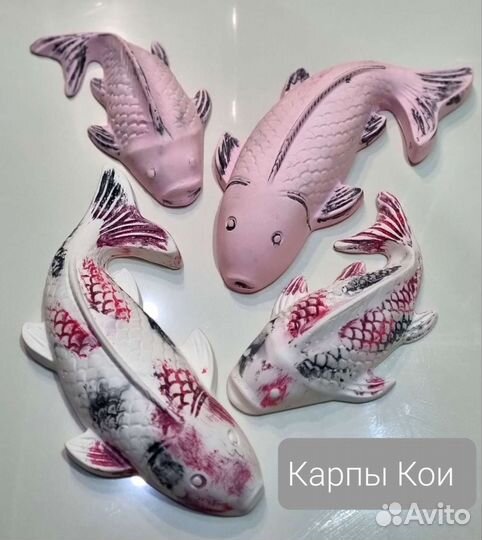 Карп Кои и Черепаха. Ручная работа