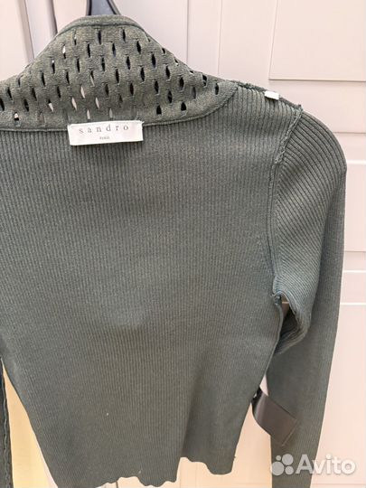 Джемпер женский Sandro зеленый XS S