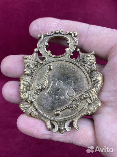 Цирковой Театральный Гостиничный Номерок Бронза