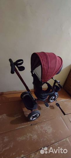 Велосипед-коляска с ручкой