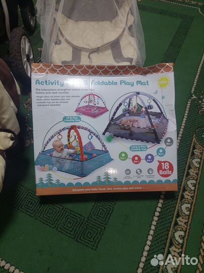 Коляска 3 в 1 бу игровой коврик в подарок