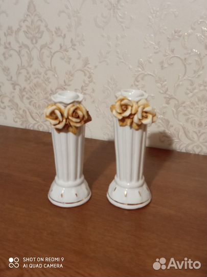 Фарфоровый подсвечник