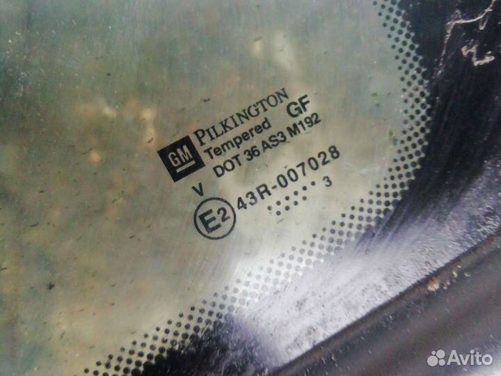 Форточка задняя правая опель зафира А