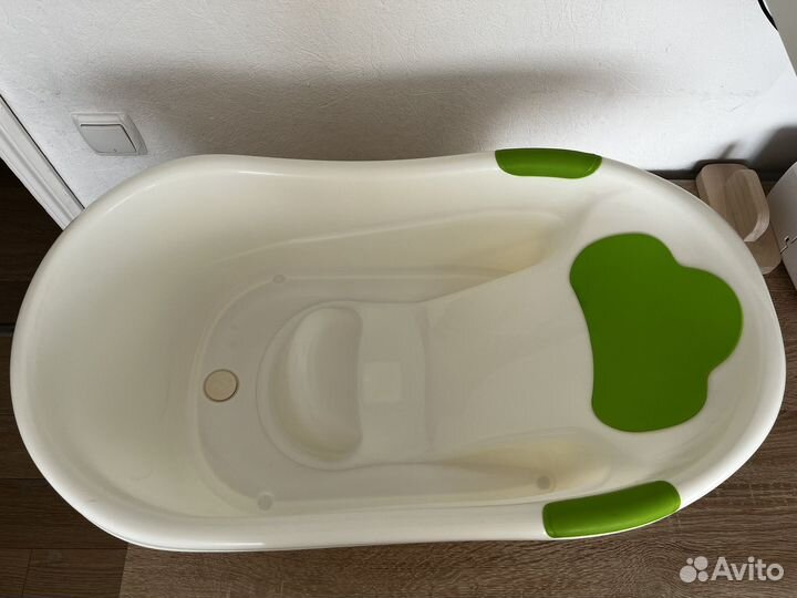 Ванночка для купания roxy-kids с горкой и сливом