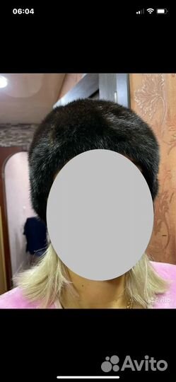 Шапка норковая женская
