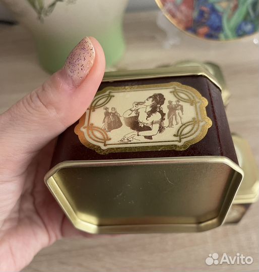 Набор жестяных баночек для чая